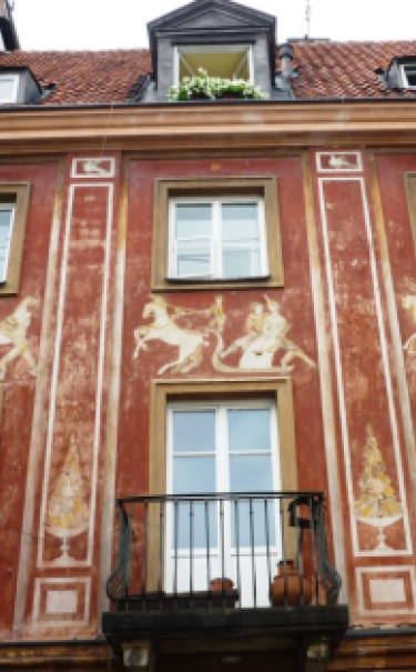 Polichromia Hanny Żuławskiej, Rynek Nowego Miasta 17 Polichromia Hanny Żuławskiej, Rynek Nowego Miasta 17